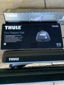 Priecniky Thule WingBar Evo + Patky Thule Evo Raised Rail - 2