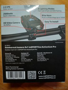 Predám outdoorovú kameru 3v1 inSPORTline ActionCam Pro - 2