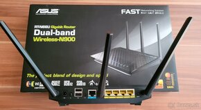 Predám dualbandový wifi router ASUS RT-N66U Dark Knight - 2