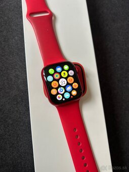 Apple Watch 8 41mm red - 100% batéria , záruka - 2