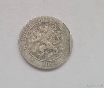 5 centimes 1862 chyboražba - 2