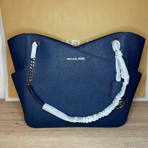 Nová dámska kabelka Michael Kors Jet Set Travel Chain Blue - 2