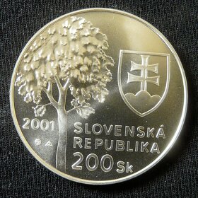 Slovenské strieborné 200 koruny bk - 2