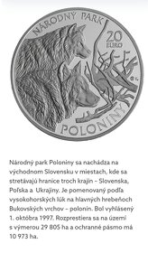 20 eur Poloniny národný park Proof aj BK - 2