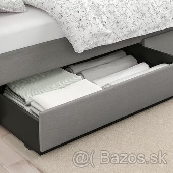 Čalúnené úložné boxy pod posteľ HAUGA, 2 ks (100 x 61 x 20) - 2