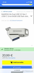 USB kľúč DUAL 64gb a 32gb - 2