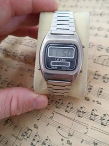 Staré retro vintage digitálky Le Cel Solar Watch - 2