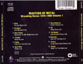 cd Masters Of Metal: Wreaking Havoc 1975-1985 -Volume 1 1989 - 2