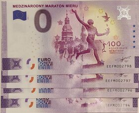 0€ bankovka MEDZINÁRODNÝ MARATÓN Košice - 2