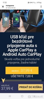 Predám USB kľúče pre bezdrôtové pripojenie auta - 2