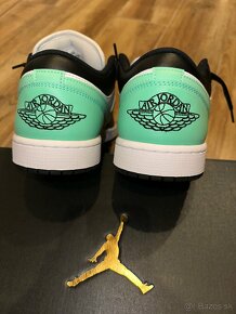 Nike Air Jordan 1 low white/black green glow - 2