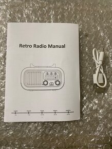 Mini retro bezdrôtové rádio a reproduktor - 2