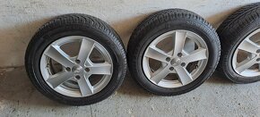 Alu 14" 4x100 r14 zimne pneumatiky 165/65r14 Semperit - 2