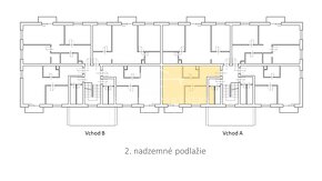 2 izbový byt  (52 m²)  A201 I.poschodie v NOVOSTAVBE, Koláro - 2