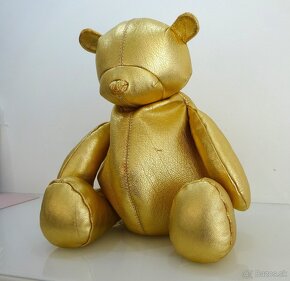 LUXUSNÝ BACKPACK " GOLD BEAR ZIPP " | " L " Made in Italy - 2