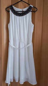 Biele spoločenské  šaty - 2