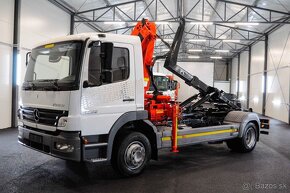 MERCEDES ATEGO 1222 HÁKOVÝ NOSIČ KONTAJNEROV HYDR. RUKA EU-4 - 2