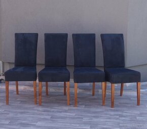 Set jedálenských stoličiek – modré ( 4 ks ). - 2