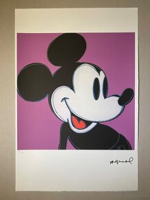 Andy Warhol "Mickey" Limitovaná edícia_Číslované_Certifikát - 2