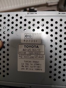 Originál rádio Toyota Yaris 1999-2005 - Predané - 2