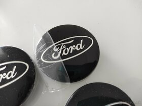 Stredove krytky diskov Ford cierne a modre 54mm - 2