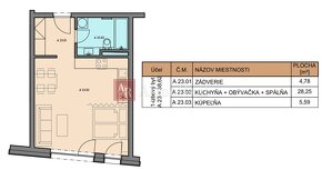 1-izb.REKREAČNÝ APARTMÁN VYSOKÉ TATRY-TATRANSKÁ ŠTRBA, 41,21 - 2