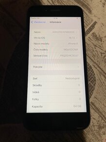 Krásny Iphone 8 64GB čiernej farby batéria 92 percent - 2