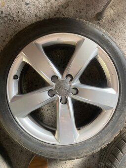 Prodám 4x alu kola Audi + zimní pneu 235/45r18 - 2