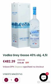 Vodka Grey Goose 40% obj. 4,5L - 2