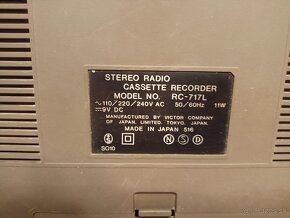 JVC RC 717L radiomagnetofon retro kazeťák - 2