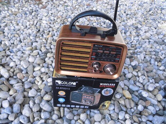 Male Retro Radio Solar Bluetooth MP3 FM AM USB CA - 2