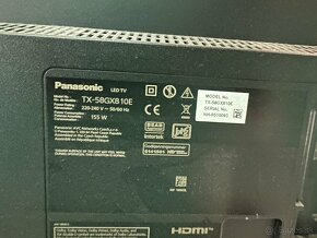 TELEVÍZOR PANASONIC TX-58GX810E  58 LED 4K ULTRA HD - 2