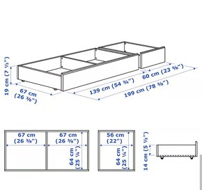 Šuflíky pod posteľ IKEA - 2