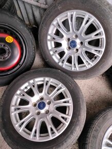 4ks alu + 1ks orig. Ford disky 5x108 r16 205/55 r16 zimné - 2