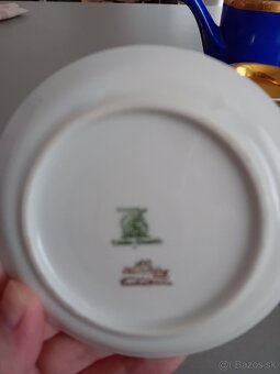 Porcelan 24 karatove zlato vitrinovy stav - 2