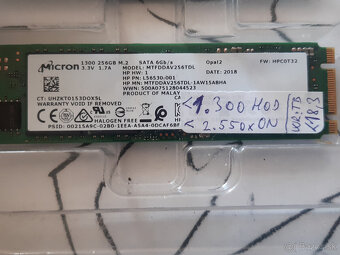 SSD 256GB MICRON 1300 M.2 SATA 2280 80mm - 2