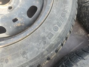 Plechové disky škoda fabia R14 na pneu 165/70R14 - 2