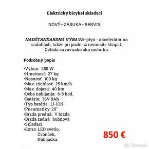 Elektrický bicykel skladačka - 2