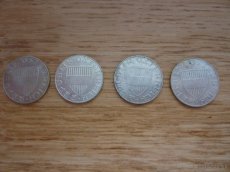 4 x strieborný 10 schilling Rakúsko - 2