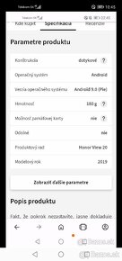 Predám honor view 20 8gb ram 256gb pamäť - 2