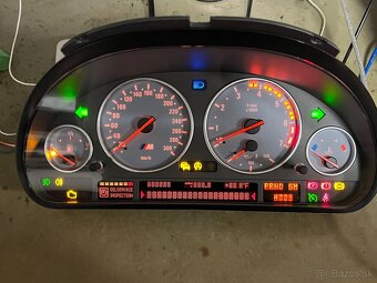 Budíky prílstrojový panel BMW E39 M5 Tachometer 300km/h - 2