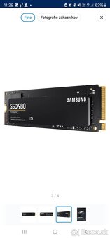 Samsung 980 SSD M.2 PCIe 1TB - 2