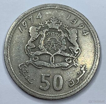 (M.2025.193.) Predám 50 santimat 1394 (1974)  Maroko - 2