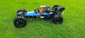 Predám ČISTO NOVÉ 1:5 BENZÍNOVÉ RC auto Rovan Baja 5b MODRÉ - 2