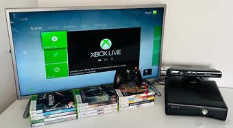 XBOX 360 Slim 4GB + kinect + 15 hier - 2