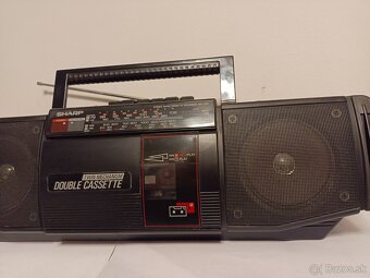 Sharp WQ T 222H bk, radiomagnetofon retro kazeťák - 2