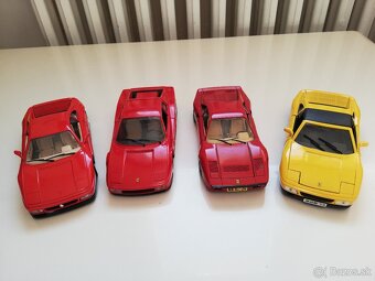 1:24 Bburago 4ks FERRARI modely 80 roky - 2