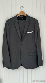 H&M oblek - sako + nohavice SLIM FIT - 2