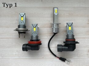 H7 led (H1,H3,H4,H8,H9,HB3...) kvalitné, silné, neoslňujúce - 2