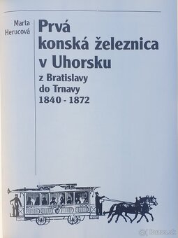 Predám knihu-Prvá konská železnica v Uhorsku. - 2